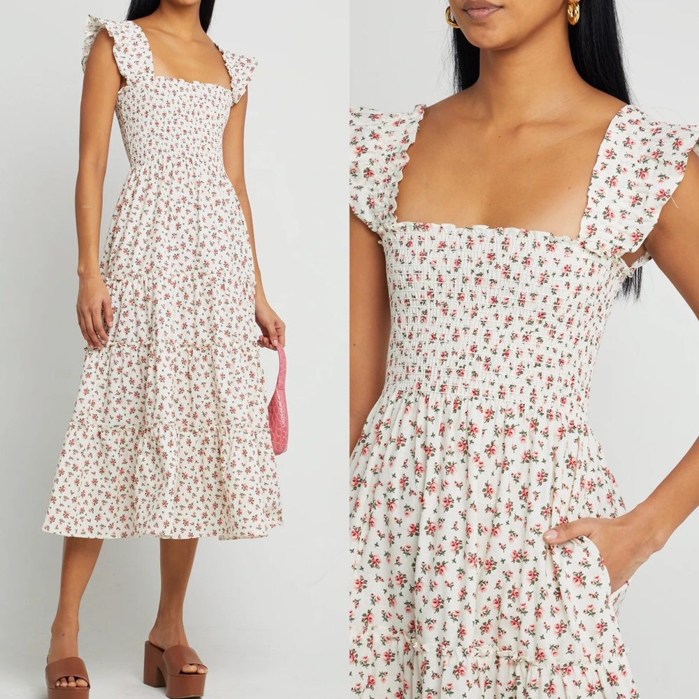 o.p.t. Calypso Dress in Ditsy Rose Floral Sz Small - Picture 2 of 16